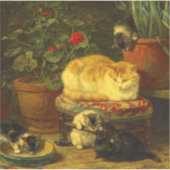 Sticker Les chatons en jeu (Devant)