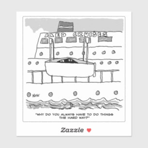 Sticker Les cheminées sur un dessin de croisière.