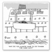 Sticker Les cheminées sur un dessin de croisière. (Devant)