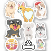 STICKER LES CHIENS AIMENT (Devant)