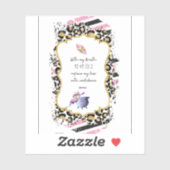 Sticker Les chiffres de Grabovoi pour la liberté de la peu (Feuille)