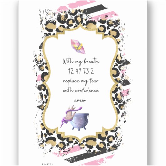 Sticker Les chiffres de Grabovoi pour la liberté de la peu (Devant)