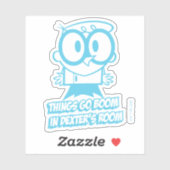 Sticker Les choses bougent dans la chambre de Dexter (Feuille)