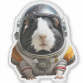 Sticker Les Cochons de Guinée dans l'espace ! Explorateur (Devant)
