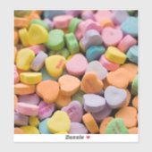 STICKER LES COEURS DE LA BOUGIE DE VALENTINE (Feuille)