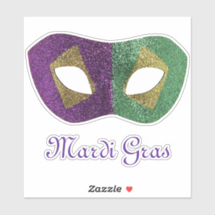 Sticker Les Couleurs de Mardi Gras