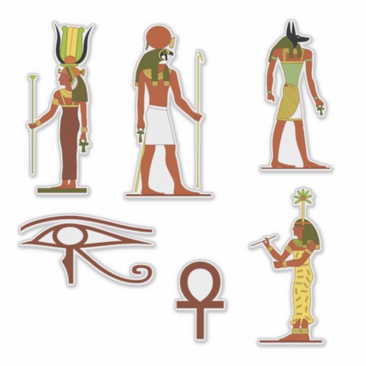 Sticker Les Déités De L'Égypte Ancienne (Devant)