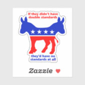 STICKER LES DÉMOCRATES DOUBLES NORMES (Feuille)