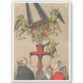 Sticker Les Démons Verts Retirant La Couverture Du Bouquet (Devant)