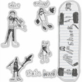 Sticker Les dessins au crayon de Sebi (Devant)