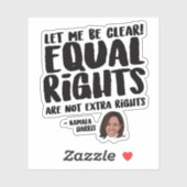 Sticker Les droits égaux ne sont pas des droits supplément (Feuille)