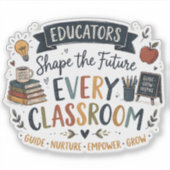 Sticker Les éducateurs façonnent l'avenir (Devant)