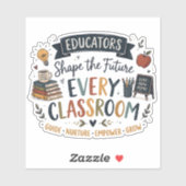 Sticker Les éducateurs façonnent l'avenir (Feuille)