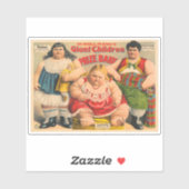 Sticker Les enfants géants de W. Hollmann et bébé prix. (Feuille)