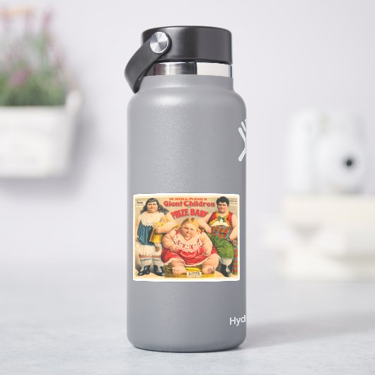 Sticker Les enfants géants de W. Hollmann et bébé prix. (HydroFlask)