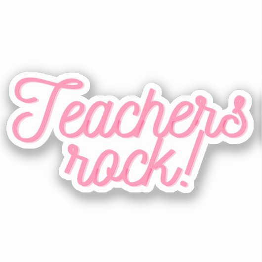 Sticker Les enseignants déchirent ! (Recto)