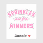 Sticker Les Épingles Sont Pour Les Gagnants Citation Drôle (Feuille)