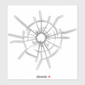 Sticker Les féministes brisent le plafond de verre | Effac (Feuille)