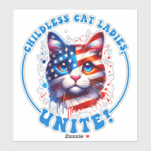 Sticker Les femmes de chat sans enfants unissent Kamala Ha