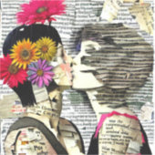 Sticker Les femmes lesbiennes amoureuses | Pride Kiss (Recto)