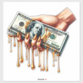 Sticker les femmes ont des billets de 100 dollars qui gout (Feuille)