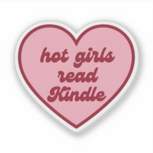 Sticker Les filles chaudes lisent Kindle Lecteur drôle a