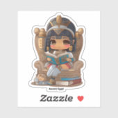 Sticker Les filles du monde de la lecture - Egypte ancienn (Feuille)
