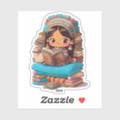 Sticker Les filles du monde de la lecture - Inca (Feuille)