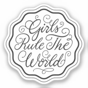 Sticker Les filles gouvernent le monde