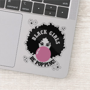 Sticker Les Filles Noires Peuvent Être Mignonnes