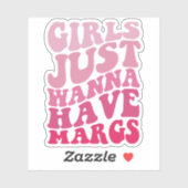 Sticker Les Filles Veux Juste Avoir Margs Super Cinco De M (Feuille)
