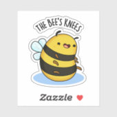 Sticker Les genoux des abeilles drôle Bumble Bee Pun (Feuille)