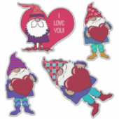 Sticker Les Gnomes de Valentine | Je T'Aime ! (Devant)