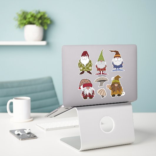 Sticker Les Gnomes les plus mous jamais | L'art de Cherie (Ordinateur portable sur le bureau)