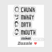 Sticker Les Goonies | Couche, Mikey, Données, Bouche (Feuille)