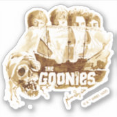 Sticker Les Goonies Pirate Ship Aquarelle Graphique (Devant)
