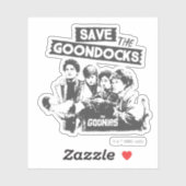 Sticker Les Goonies "Sauvez Les Quais De Goon" (Feuille)