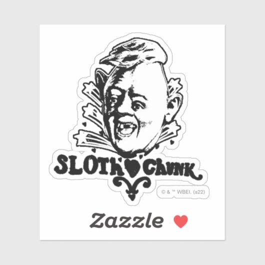 Sticker Les Goonies "Sloth ♥ Chunk" (Feuille)