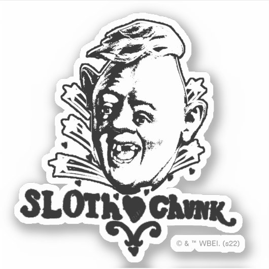 Sticker Les Goonies "Sloth ♥ Chunk" (Devant)