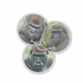 Sticker Les gorilles me font sourire (Devant)
