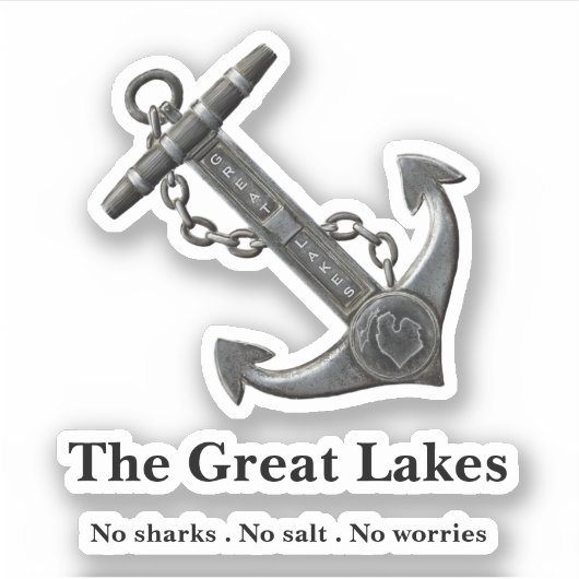 Sticker Les Grands Lacs, conception d'ancrages nautiques (Devant)