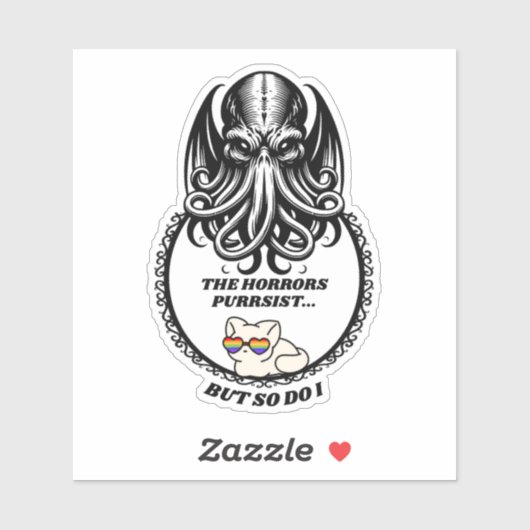 Sticker Les horreurs PURRsist (Feuille)