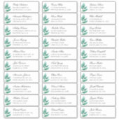 Sticker Les hôtes botaniques verts s'adressent à eux. Étiq (Devant)