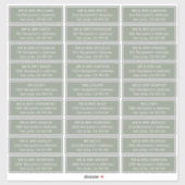 Sticker Les hôtes mariages simples s'adressent à 27 destin (Feuille)