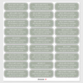 Sticker Les hôtes mariages simples s'adressent à 27 destin (Feuille)