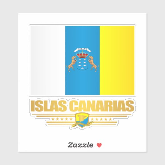 Sticker Les îles Canaries (Feuille)