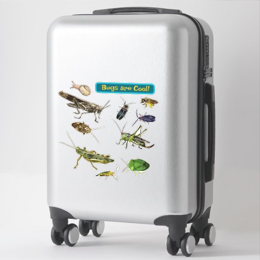 Sticker Les insectes sont cool ! Insectes (Sur valise)