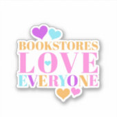 Sticker Les librairies aiment tout le monde (Devant)