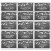 Sticker Les Lumières De Chaîne Sur La Collection De Mariag (Devant)