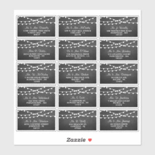 Sticker Les Lumières De Chaîne Sur La Collection De Mariag